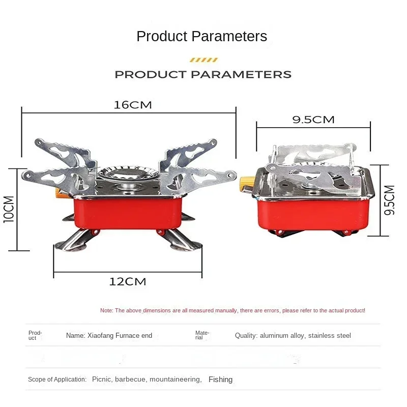 Gas Stove Gas Burner Barbecue Stove Portable Camping Mini Foldable Windproof Cassette Stove Burner Hiking Picnic Cookware BBQ