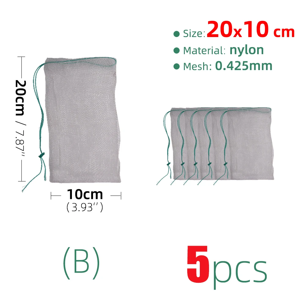 16 Size Plant Fruit Protection Bag Reusable Nylon Mesh Garden Home Vegetable Protection Tool Grain Storage Bag Insect Protection 