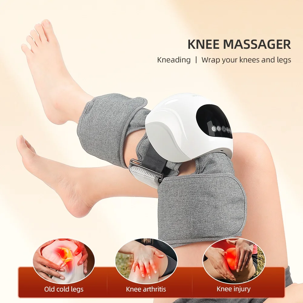 Smart Hot Compress, massaggiatore rilassante per ginocchia, rotula, tesoro, laser a infrarossi, massaggiatore per gomiti e spalle, allevia il dolore articolare e la rigidità_voghion.com