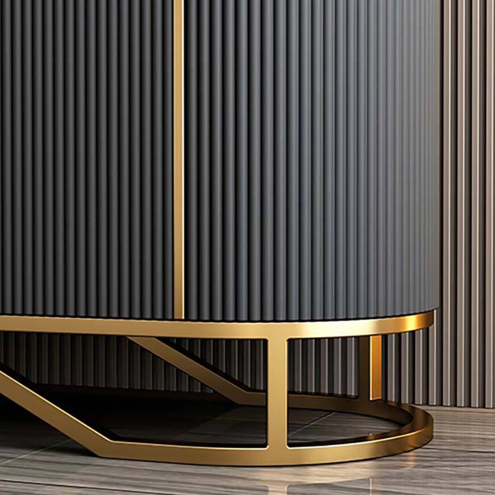 Luxury Console Sideboard Dining Room Buffet Cabinet with Marble Top for Home Restaurant Hotel Furniture