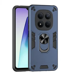 Rugged Shockproof Protective Case with Ring Stand Holder - Redmi note 15 Pro 4G (Blue)