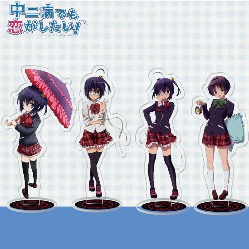 

16cm Love Chunibyo & Other Delusions Anime Figure Acrylic Stand Model Toy Takanashi Rikka Figure Decoration