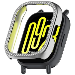 Fashion Diamond - Encrusted Protective Bumper Cover for Watch5 Active (Silver)