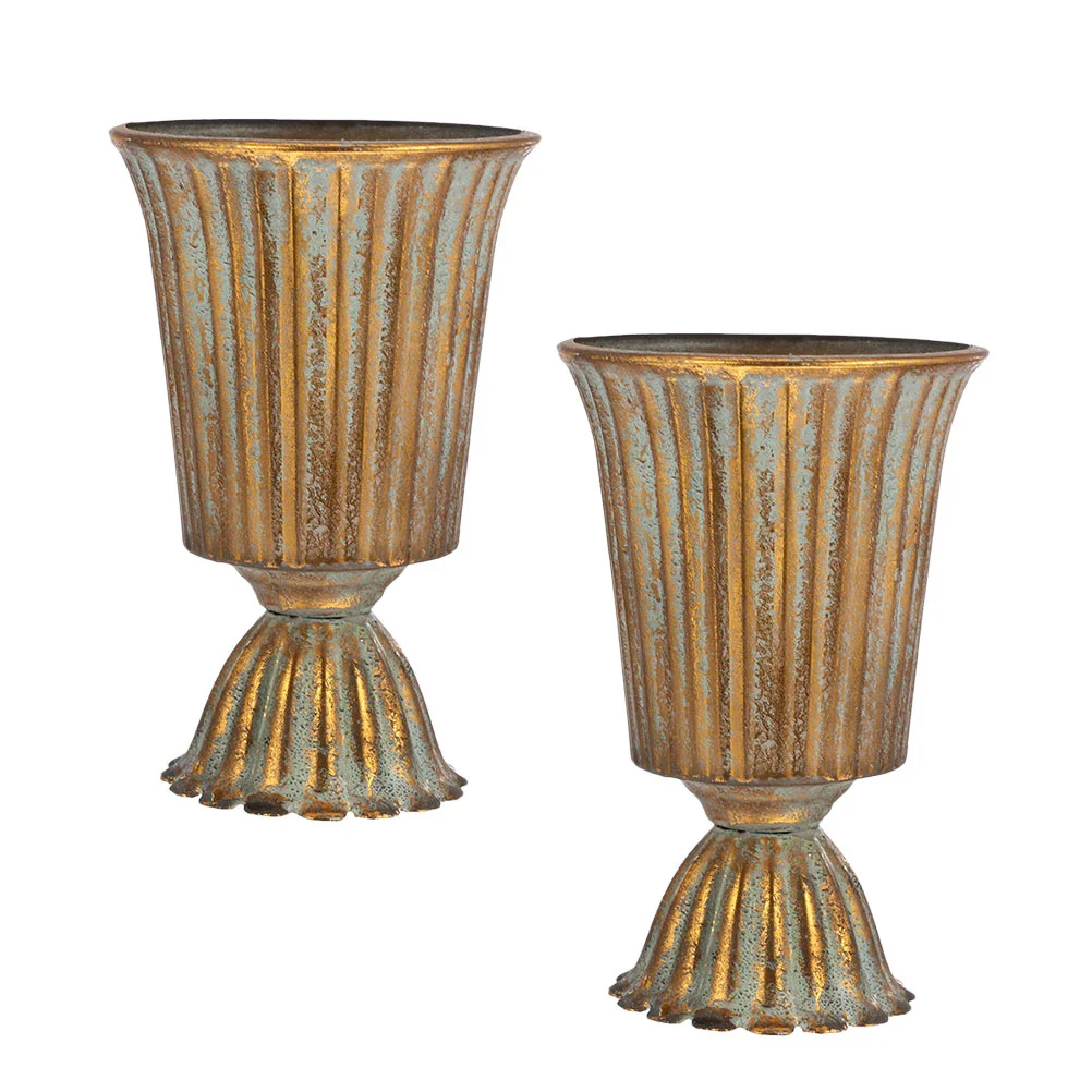 

Iron Wrought Vases Artificial Flower Containers Office Desktop Decorations