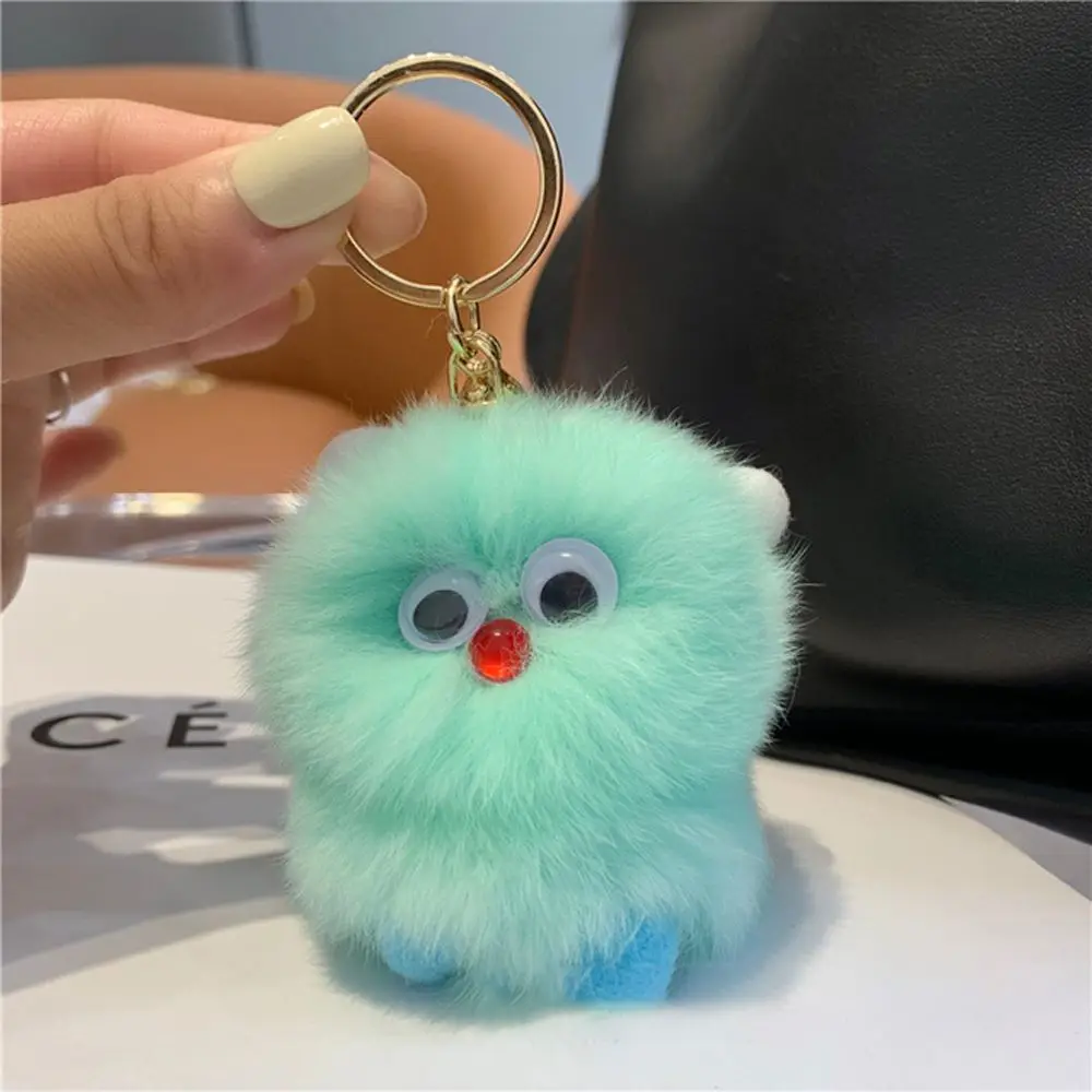 Key Ring Plush Pendant Cartoon Doll Backpack Pendant Plush Hair Ball Stuffed Toys Plush Keyring Little Mon-ster Plush Keychain