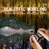RC Boat Ship Toy Simulation Crocodile Head 2.4G Remote Control Joke Alligator Decoy Electric Toys Summer Water Spoof Toys Gift 3
