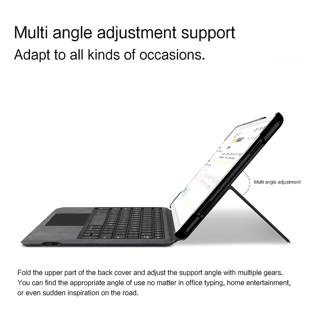 HUWEI Smart Touchpad Bluetooth Keyboard Case