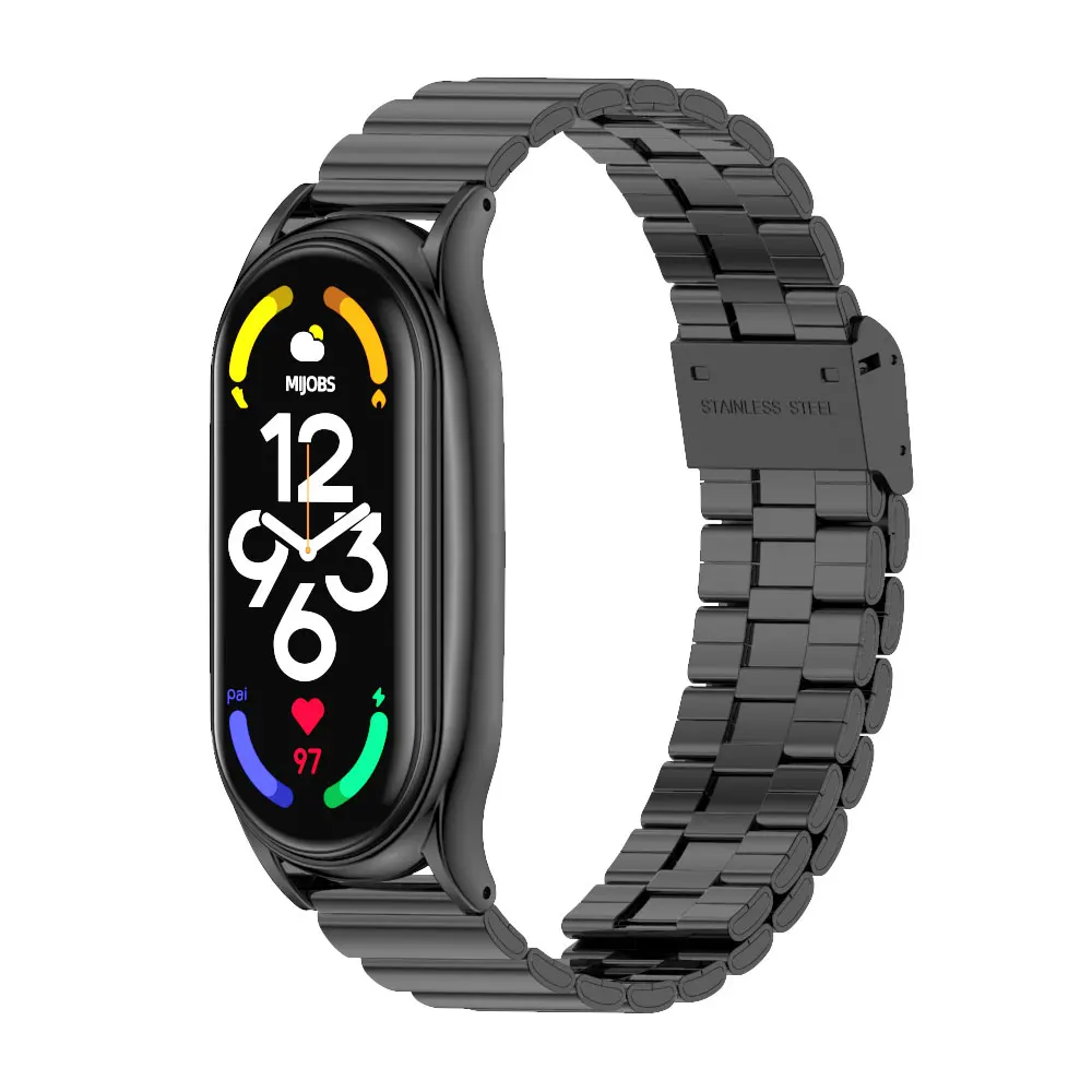 Elegant Stainless Steel Metal Strap Bracelet