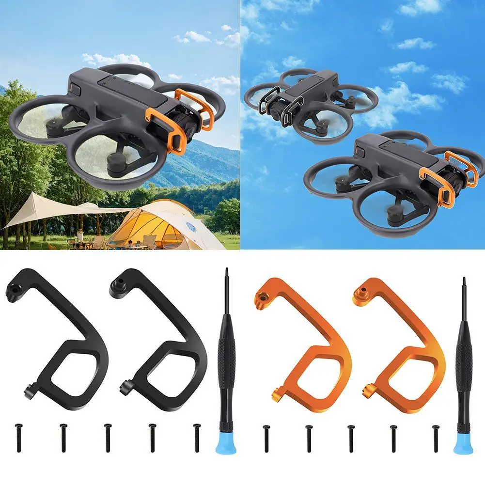 

Для dji AVATA2 бампер из алюминиевого сплава панорамирование наклон объектив противоударный и противоударный перекрестный станок Защитная планка