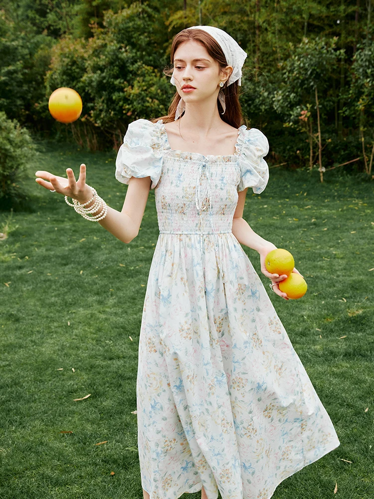 French-style 2026 New Pretty Women's Summer Short Dress C7494