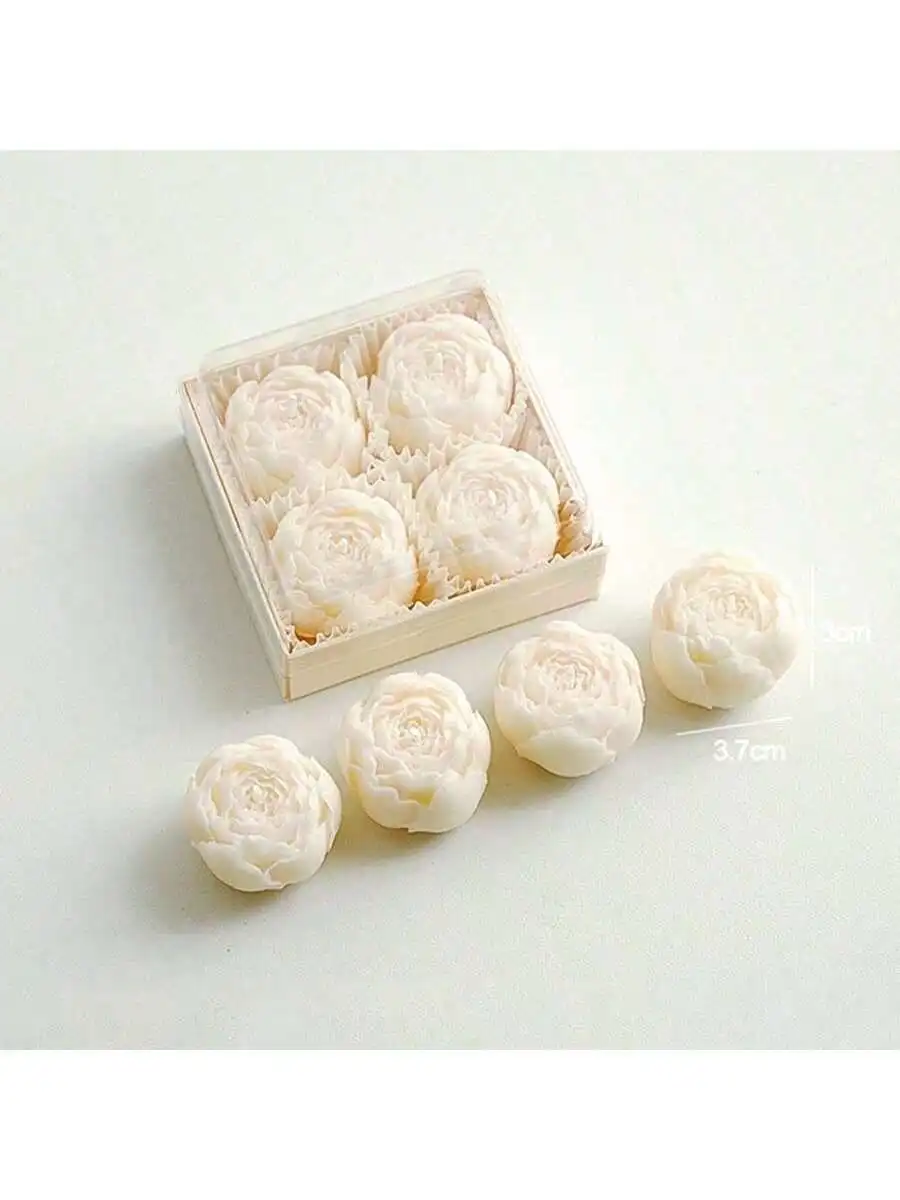 Artisan Rose Bouquet Scented Candle Set - Romantic Holiday Gift