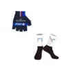 2024 Groupama Fdj Team  One Pair Half Finger Cycling Gloves + ONE PAIR CYCLING SOCKS 1