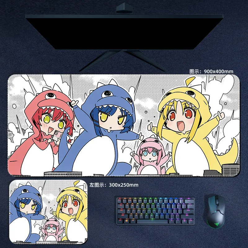 Anime Bocchi a Rocha Gotou Ryou Mouse Pad Nijika Kuyo Hitori Computador Laptop Gamer Jogos Acessórios Desk Mat - Imagem 6