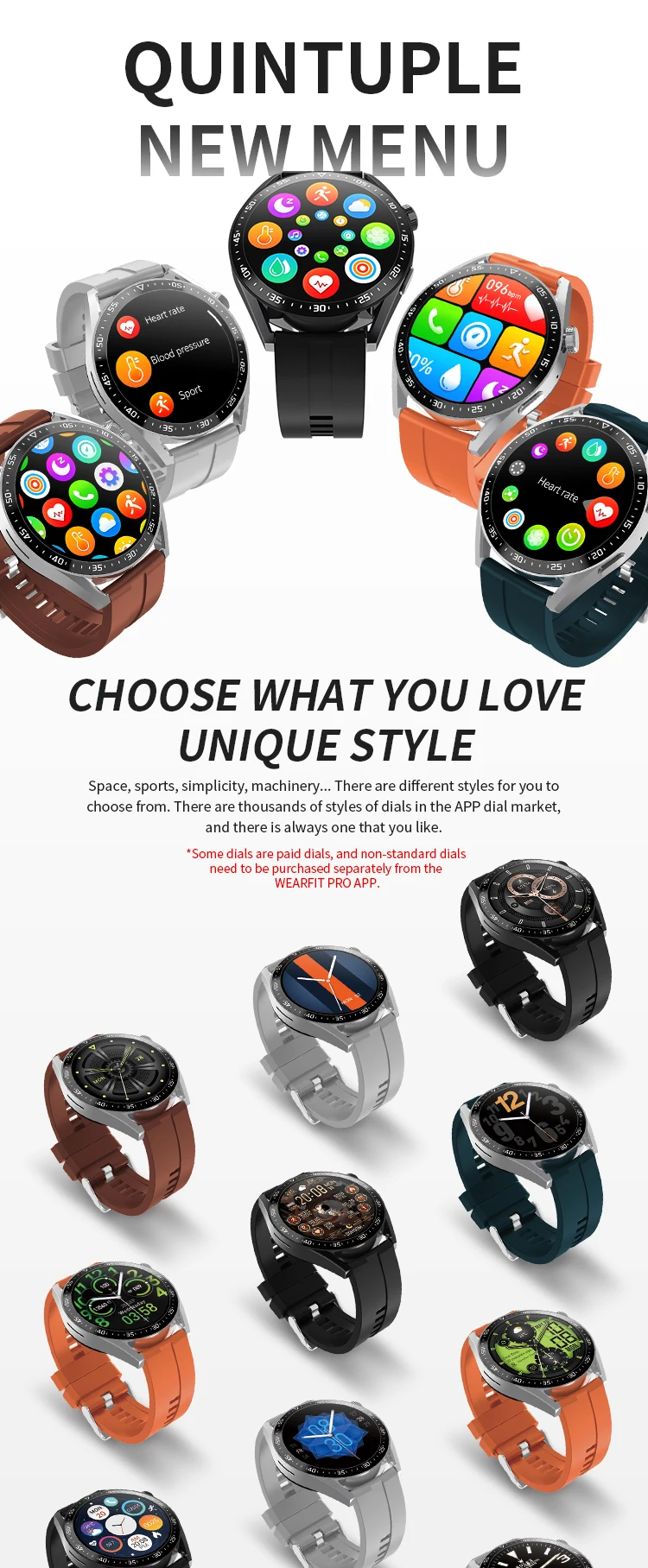 2022 SmartWatch HW28 NFC Smart Band Men AI Voice Assistant Bluetooth Call Tracker Music Player Monitor pk Huawei GTR 3 GTS 2 New