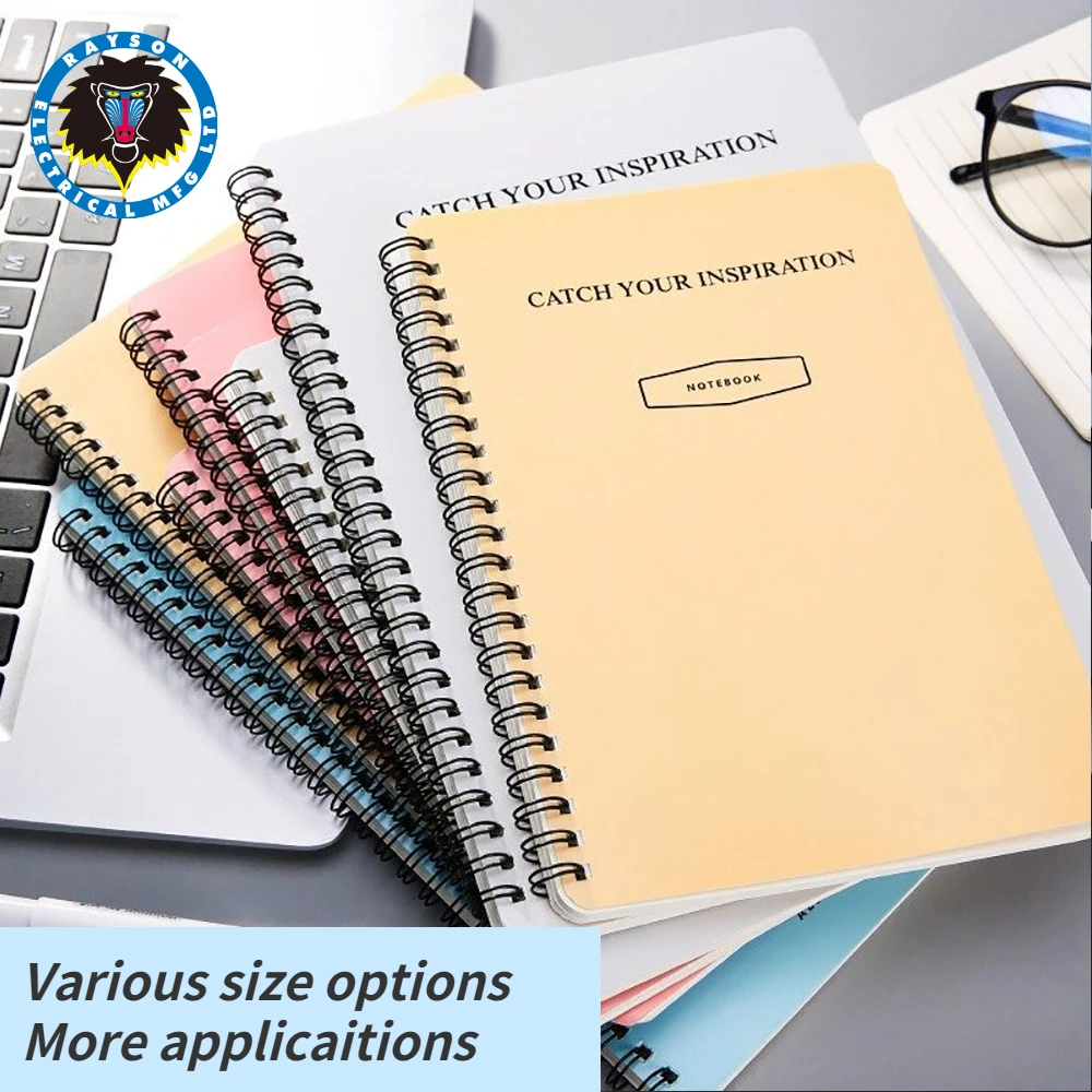Double Loop Wire Binding Spines for Hole Punch Note Books 20 Pcs Office Accessories and School Supplies