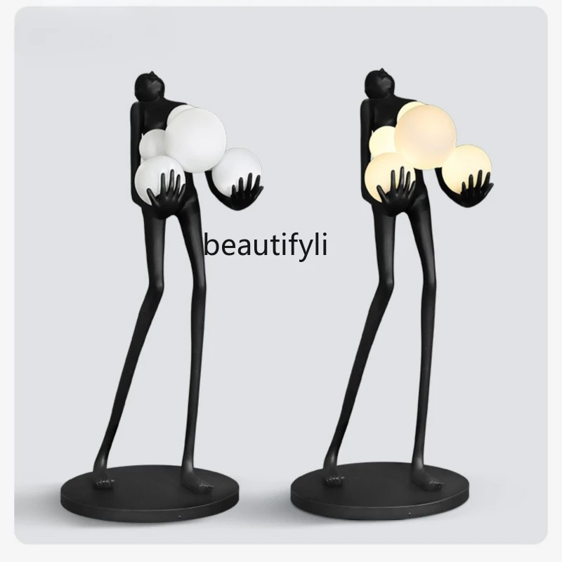 

Nordic Figure Sculpture Floor Creative Design Exhibition Hall Hotel Sales Office Decoration