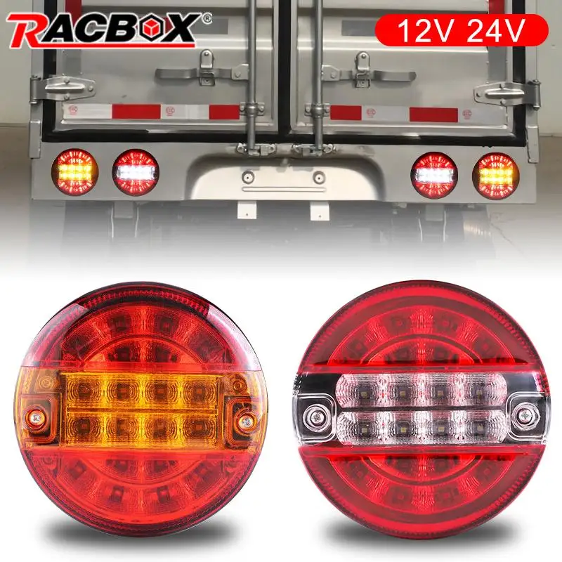 Auto Led Fanale Posteriore Segnale Freno Luci Di Avvertimento Posteriori Rimorchio Parti Posteriori Impermeabili 12V 24V Per Rimorchi Camion Luci Auto