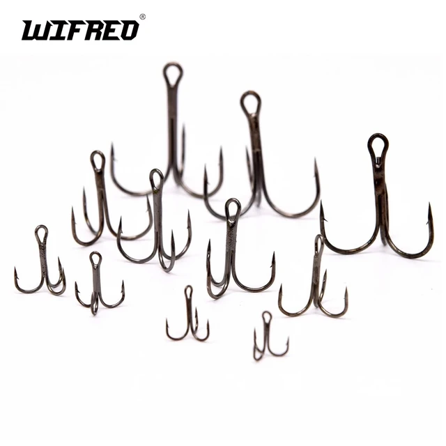 100pcs Multiple Size Treble Hooks Fishing Hook for Lures Size 12 10 8 6 4 2  1 1/0 2/0 3/0 4/0 5/0 Black Color [YG0001] - AliExpress