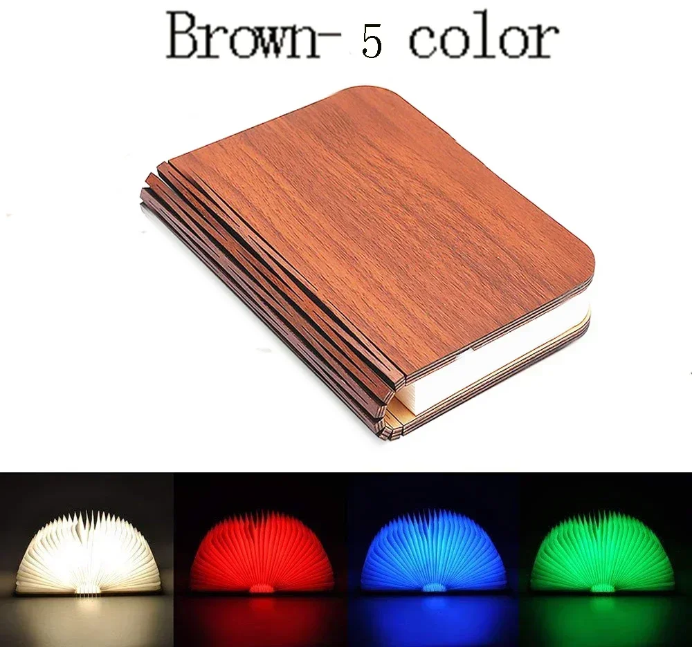 ตัวเลือกสินค้า โคมไฟ LED 3D พับได้ สี RGB ชาร์จ USB ตกแต่งห้องนอน