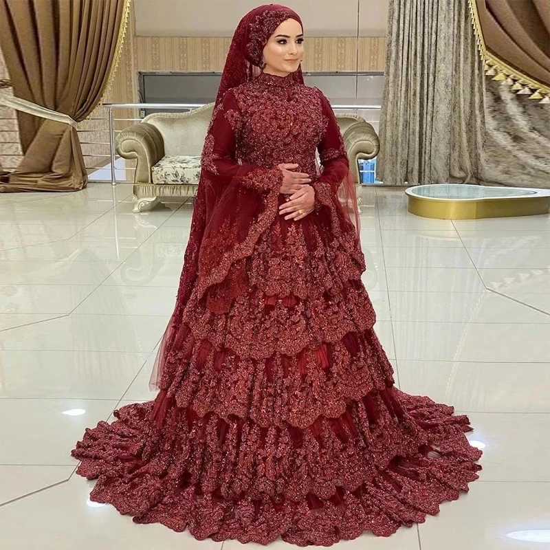 burgundy dubai evening dresses Burgundy Long Evening Dresses with Cape Sleeve Luxury Formal Dress for –  sultanti main image 0