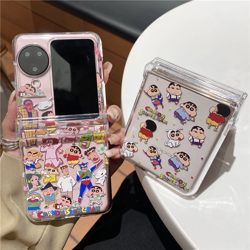 

Toy Anime Family Crayon Boy Disney Phone Case FOR OPPO Find N3 N2 Flip VIVO X Flip Motorola RAZR40 Ultra Cover