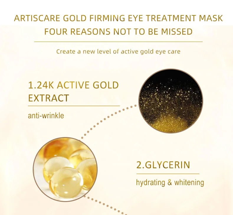 Zubehör - ARTISCARE PREMIUM Augenmaske 30 Paar - Hyaluronsäure | Gold | Algen | Schwarze Perle