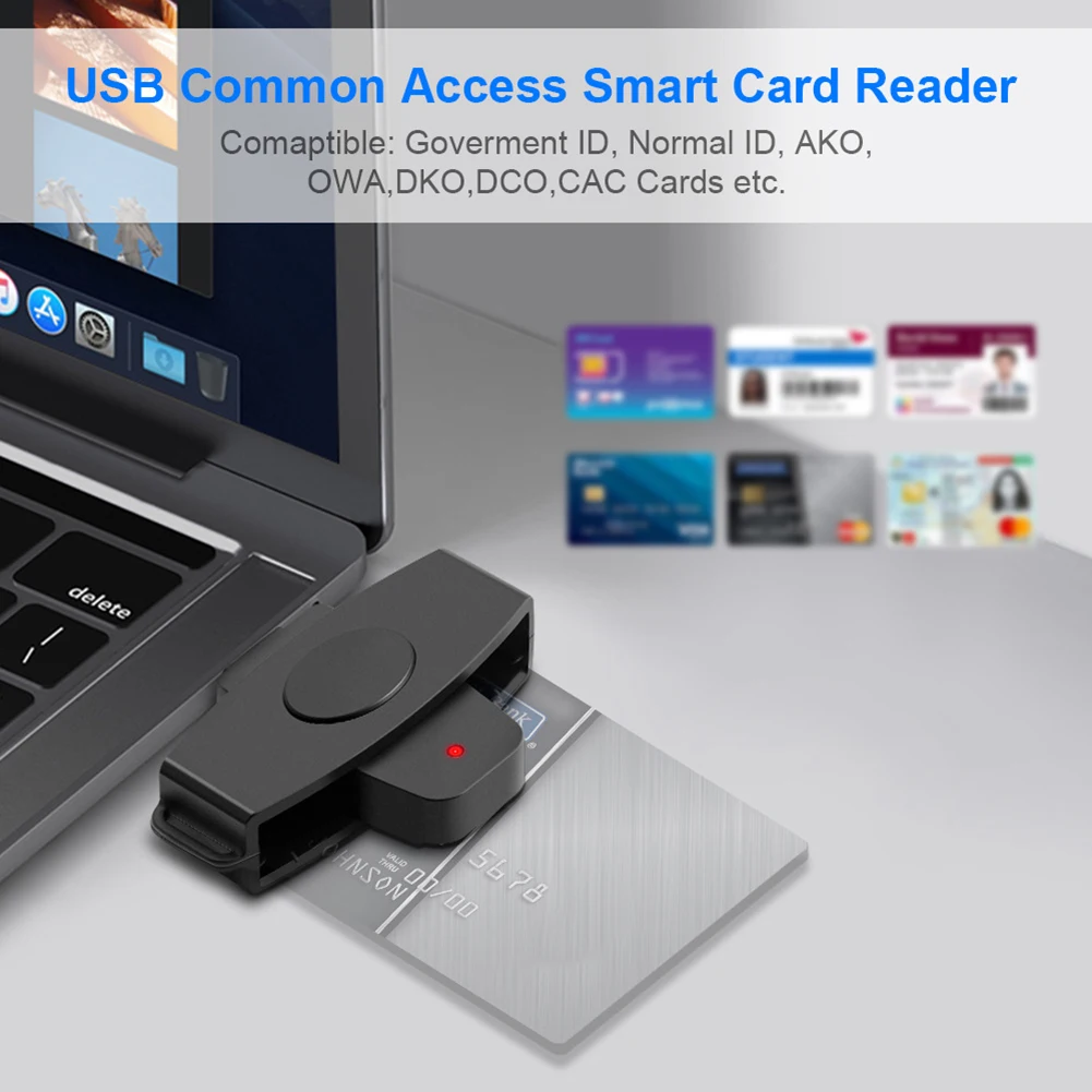 Type-C Smart Card Reader for Secure Transactions and Tax Declarations