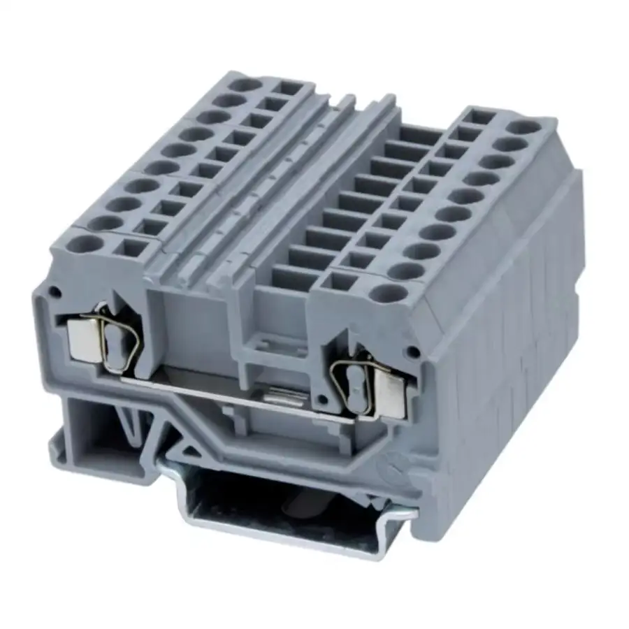 

ST10 Spring cage type Connection Terminal Feed-through Spring RST10 Din Rail Terminal Block Approved by U/L CE RoHS