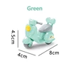 Forest Family 1/12 Green Cartoon Q Mini Pull Back Motorcycle Dollhouse Miniature Furniture Model Set Children’s Toy Girl Gift 5