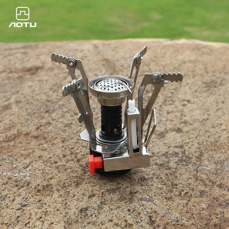 Portable Camping Gas Stove Foldable Lightweight Alloy Outdoor Cooker