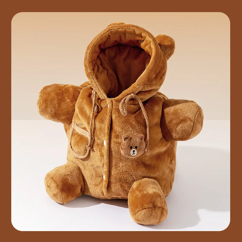 Pet Carrier Bag Pet Bag Shoulder Bag Dog Bag Autumn and Winter Portable Outing Warm Windproof Bear Cute Shoulder Cat Pet Crossbody