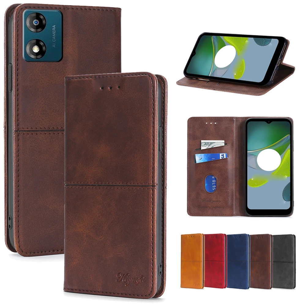 Business Retro Leather Phone Case with Card Slots and Holster - Fall Prevention Flip Cover