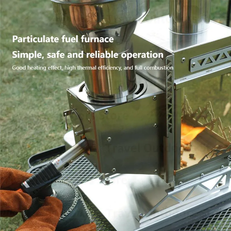 3F UL Gear Desktop Fire Wood Stove Winter Outdoor Camping Multifunctional Stainless Steel Tent Heating Stove NH21SK004 3