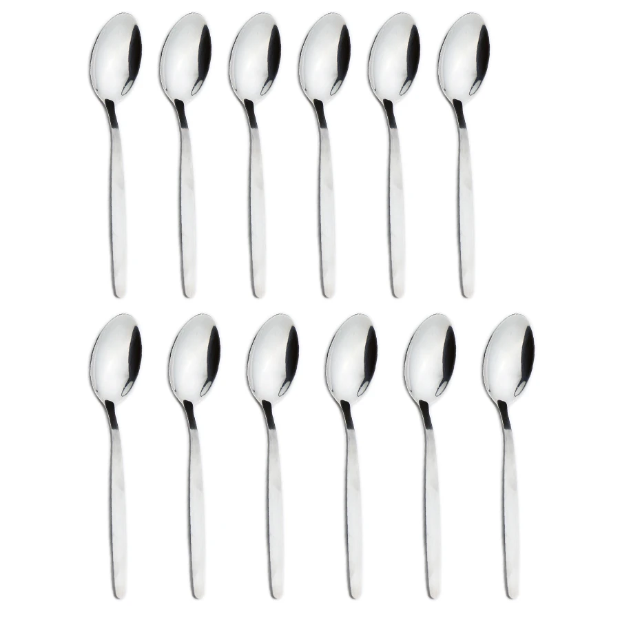 Picnic cutlery set western style cutlery set camping cutlery set stainless steel cutlery set cutlery set 12 high-grade stainless steel dessert spoon cutlery set mirror polished cutlery set portable salad dessert spoon