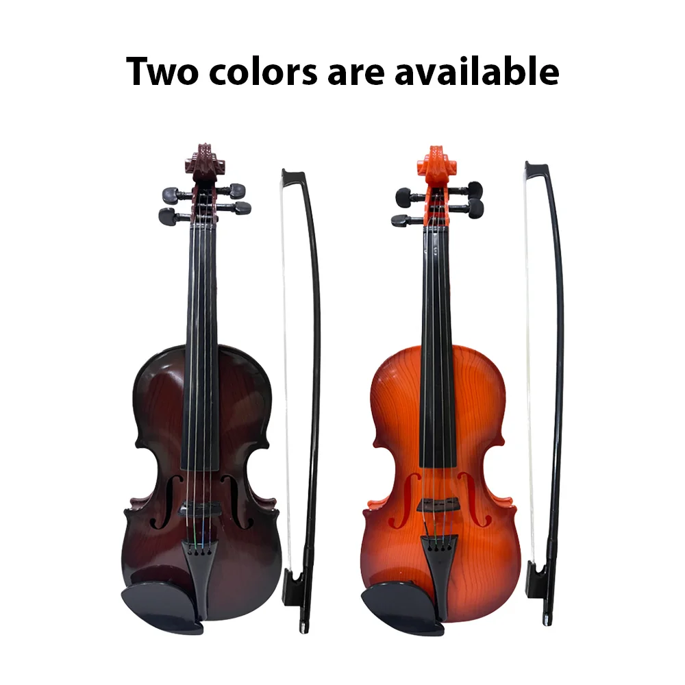 Simulated Violin Music Practice Violin Kit for Beginners Musical Instrument Exquisite Workmanship Performance Props Gifts acoustic violin plastic violin ornament