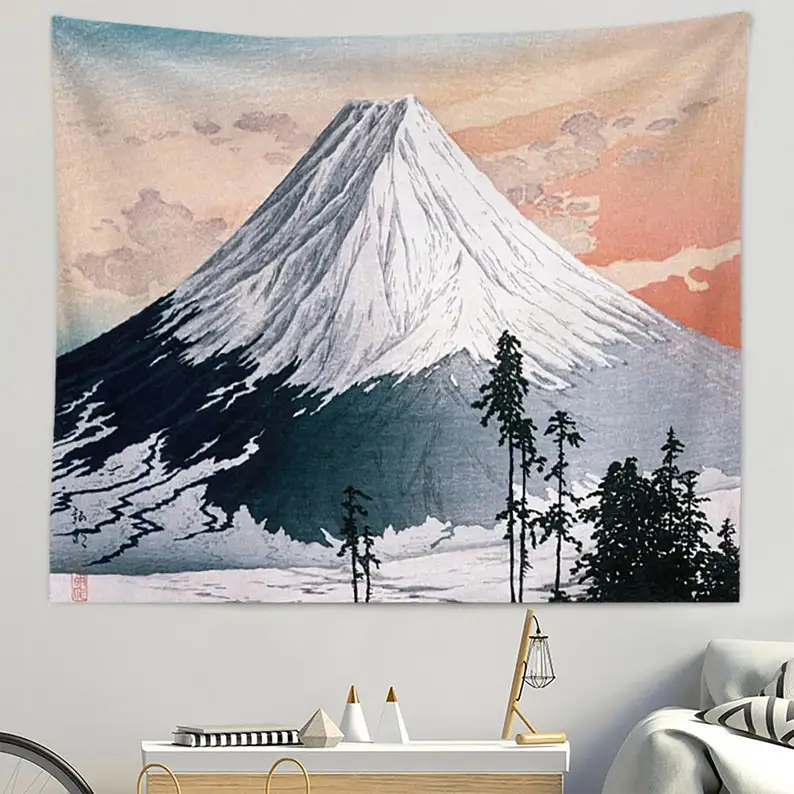 

Snow Mountain Wall Tapestry,Sunrise Tapestry,Natural Scenecy Tapestry,Indoor Wall Tapestry,Wall Hanging Art,Wall Blanket, Room