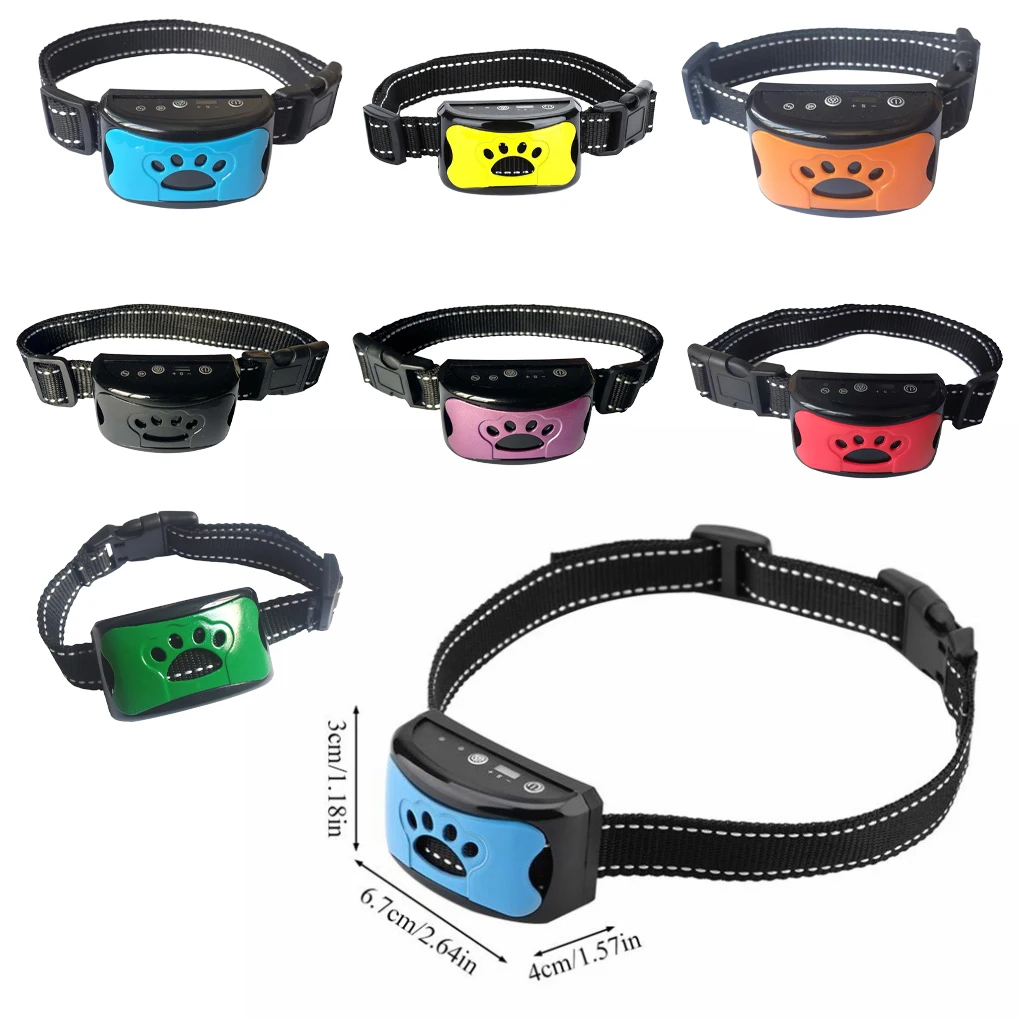 

New Pet Dog Anti Barking Stop Barking Vibration Waterproof Collar Devices Electric Dogs Training Collar Ultrasonic