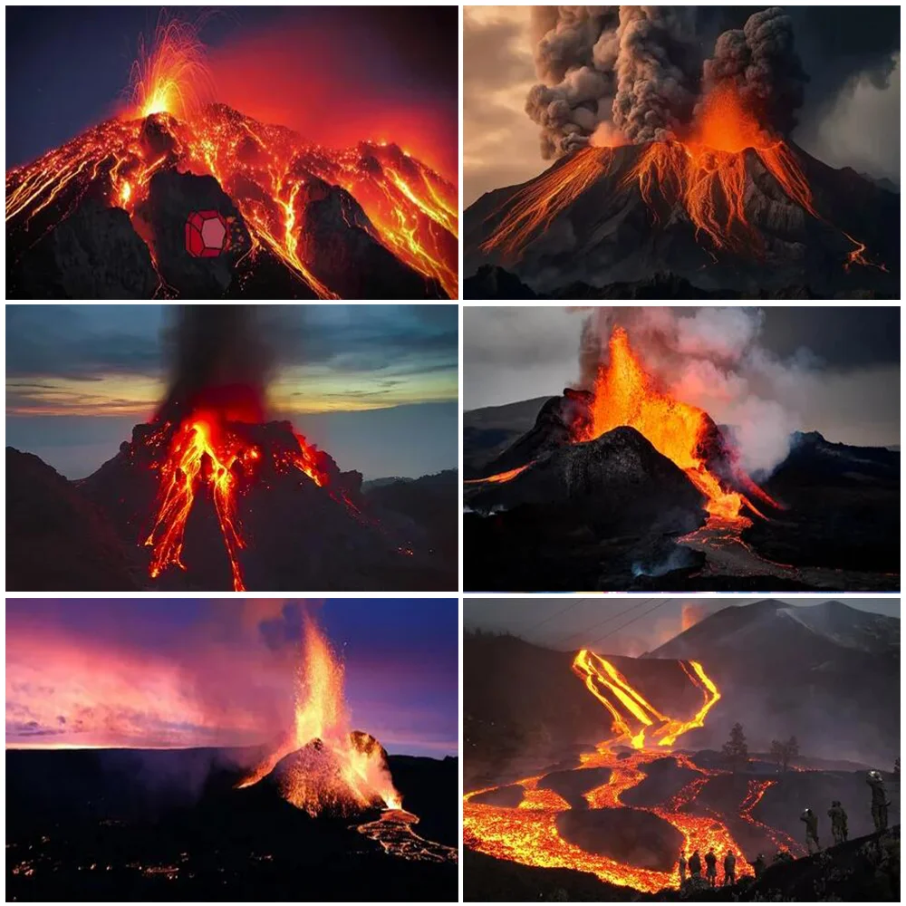 Eruption Thema Vulkan Magma Geburtstag Party Hintergrund Dekoration Junge Junge Mädchen Geschenke Baby Dusche Fotografie Requisiten Banner