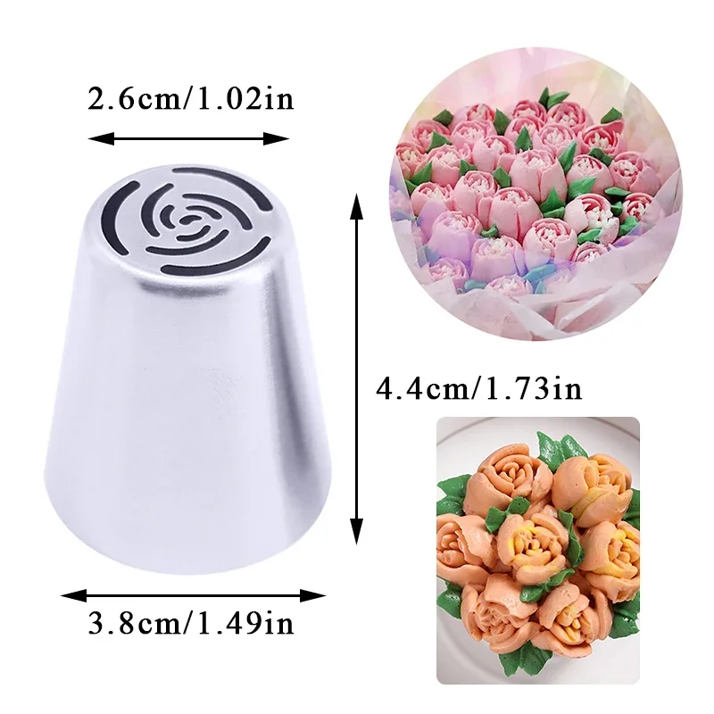 Floral Pastry Nozzles Set for Cake Decorating & Baking