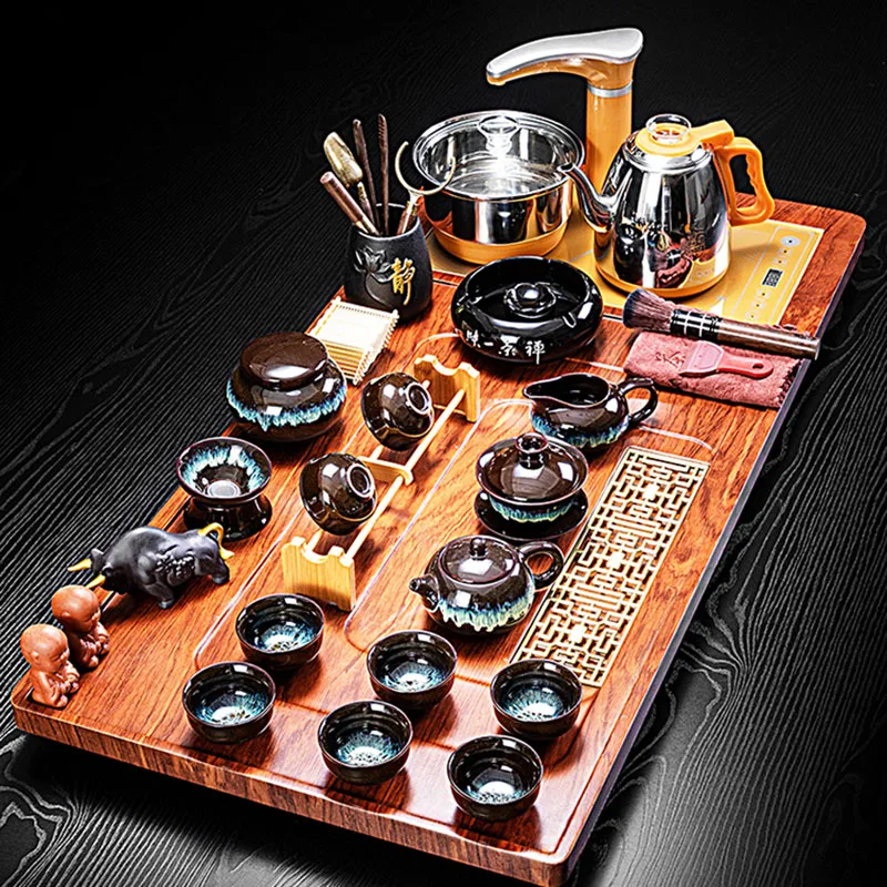 

Женский подарочный поднос Gaiwan из фарфора, бесплатная доставка, Набор чашек для послеобеденного чая, керамические кухонные столовые