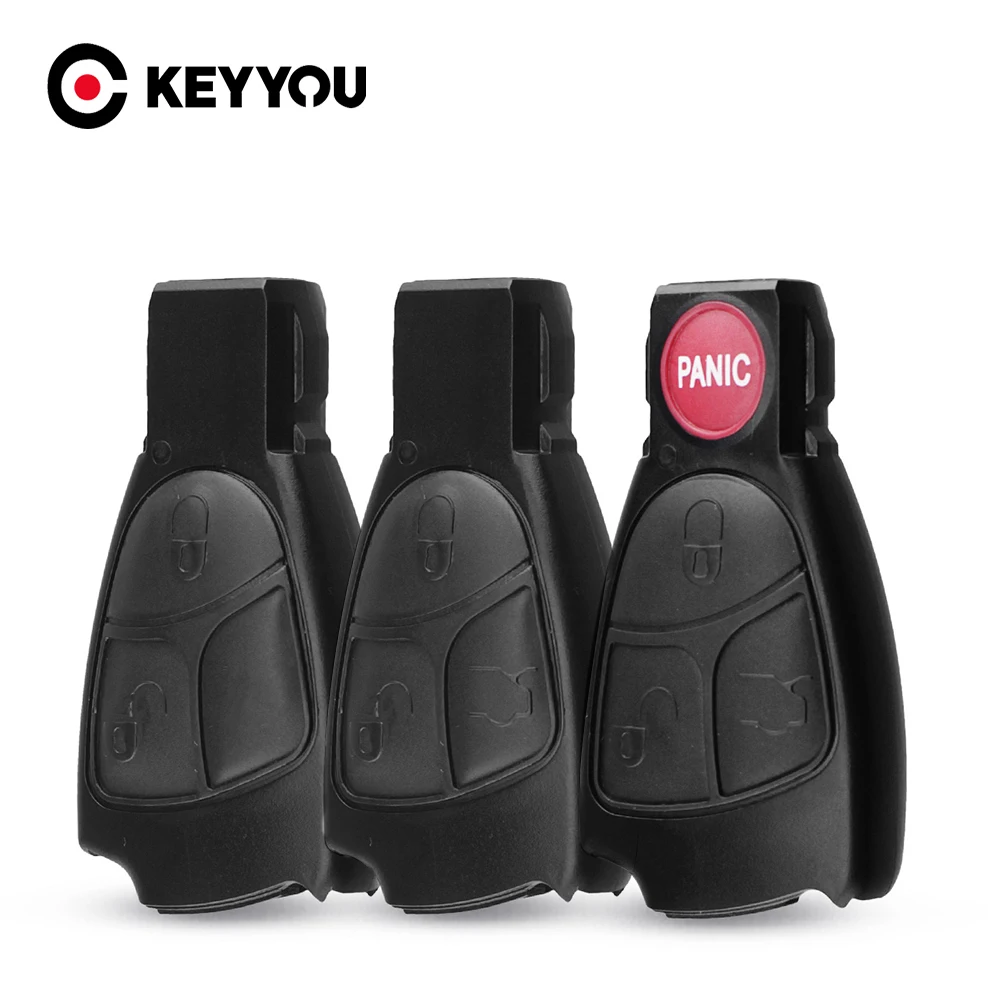 Premium Remote Key Fob Case Cover for Mercedes-Benz - Multi-Button Options