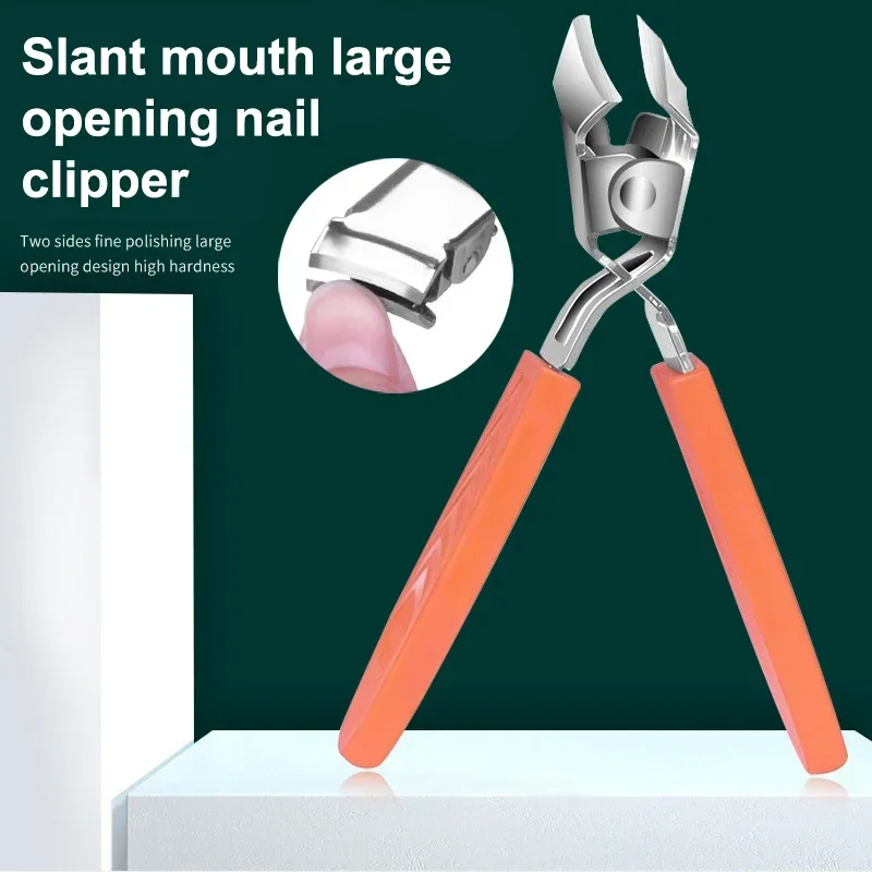 Clippers For Thick Nail Clipper Slanted Blade Nail Cutter Ingrown Toenails Stainless Steel Nail Remover Nail Fingernail Trimmer
