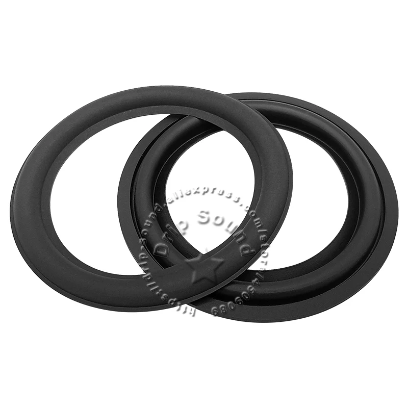 2x 3인치 스피커 고무 접이식 엣지 링 라우드스피커 우퍼 수리용 사이드 서라운드 서클 교체 부품 83-84.5mm/3.31-3.33인치