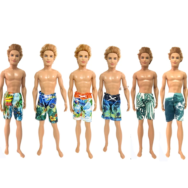 Ken Doll with Swim Trunks and Beach Accessories