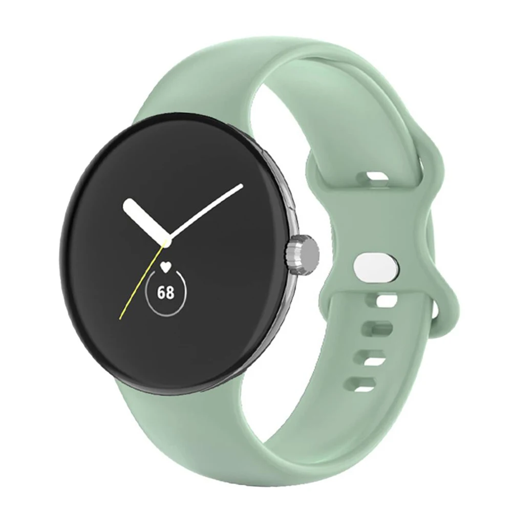 Silicone Sport Smartwatch Strap for Google Pixel Watch - No Gap Design Bracelet Accessory
