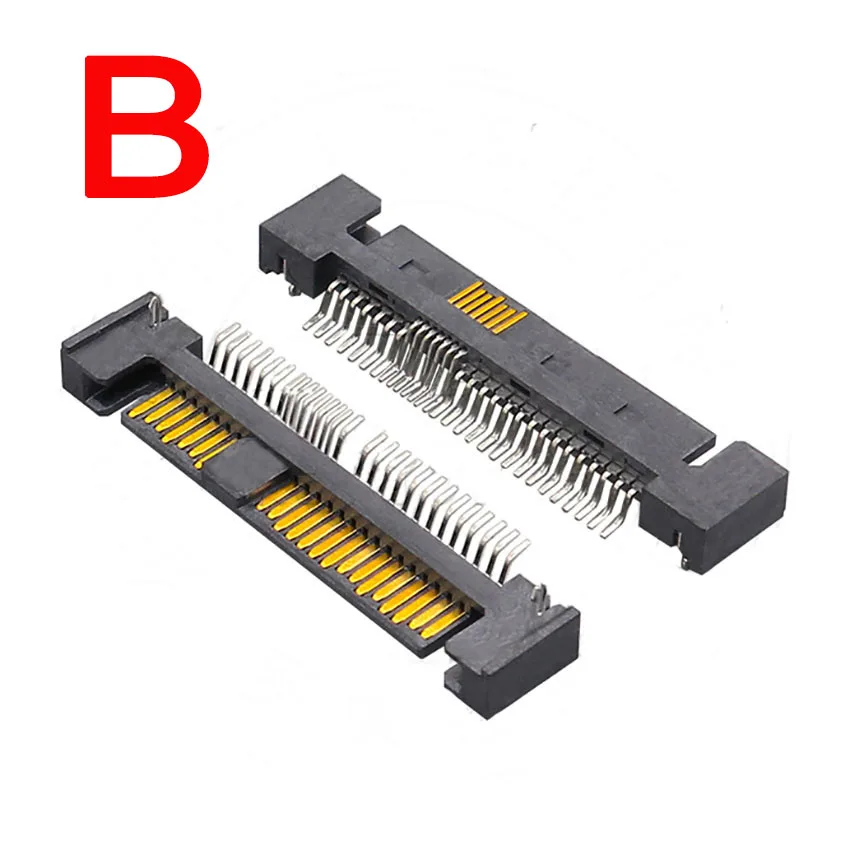 1PCS SAS Interface Socket SSD Solid State Drive 39Pin Male Female SMT Connector Seat Sinking Plate Patch Type Connector Port