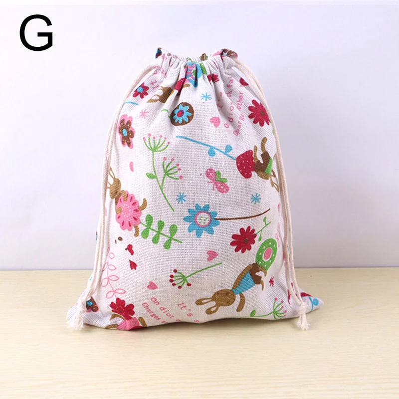1PC Printed Cotton Drawstring Pocket Storage Bag Sundry Underwear Travel Gift Bags Cloth Shoes Storage Handbag Makeup Case 7 Sa29f3dbafdf64f5ba1fdf8a61668a025w