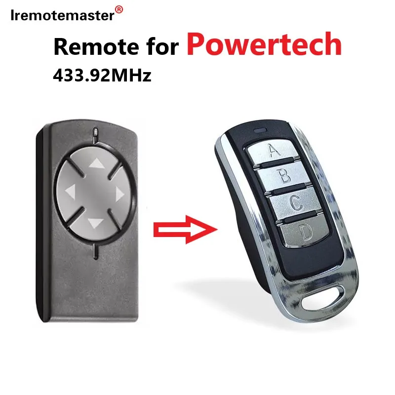 PR2 PR-2 롤링 코드, 파워텍 전자 게이트 제어, 4 채널 원격 제어 호환, 433 mhz
