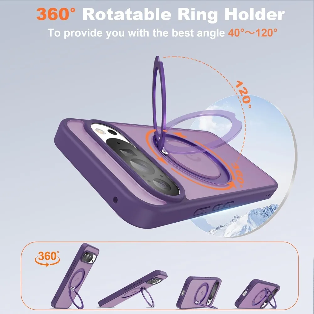 Magnetic Stand Holder for Shockproof Armor Matte Back Cover