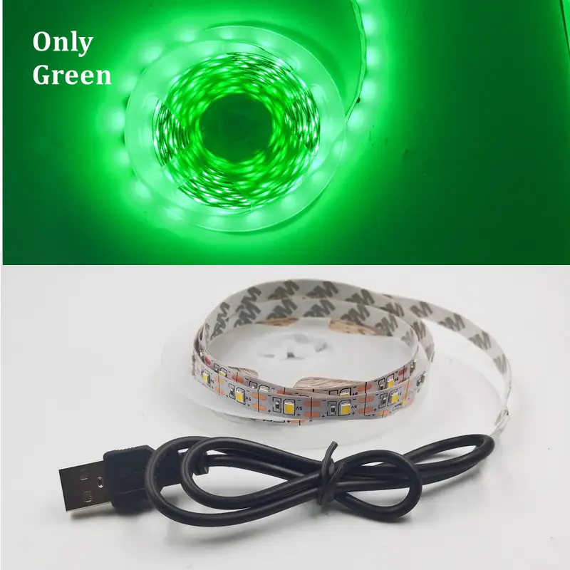 5M USB LED Strip Light 5V 3528 1 Meter 5 Meter Warm Cool White Pink Green Blue Red SMD Ribbon Ceiling Cabinet Light waterproof - Image 17